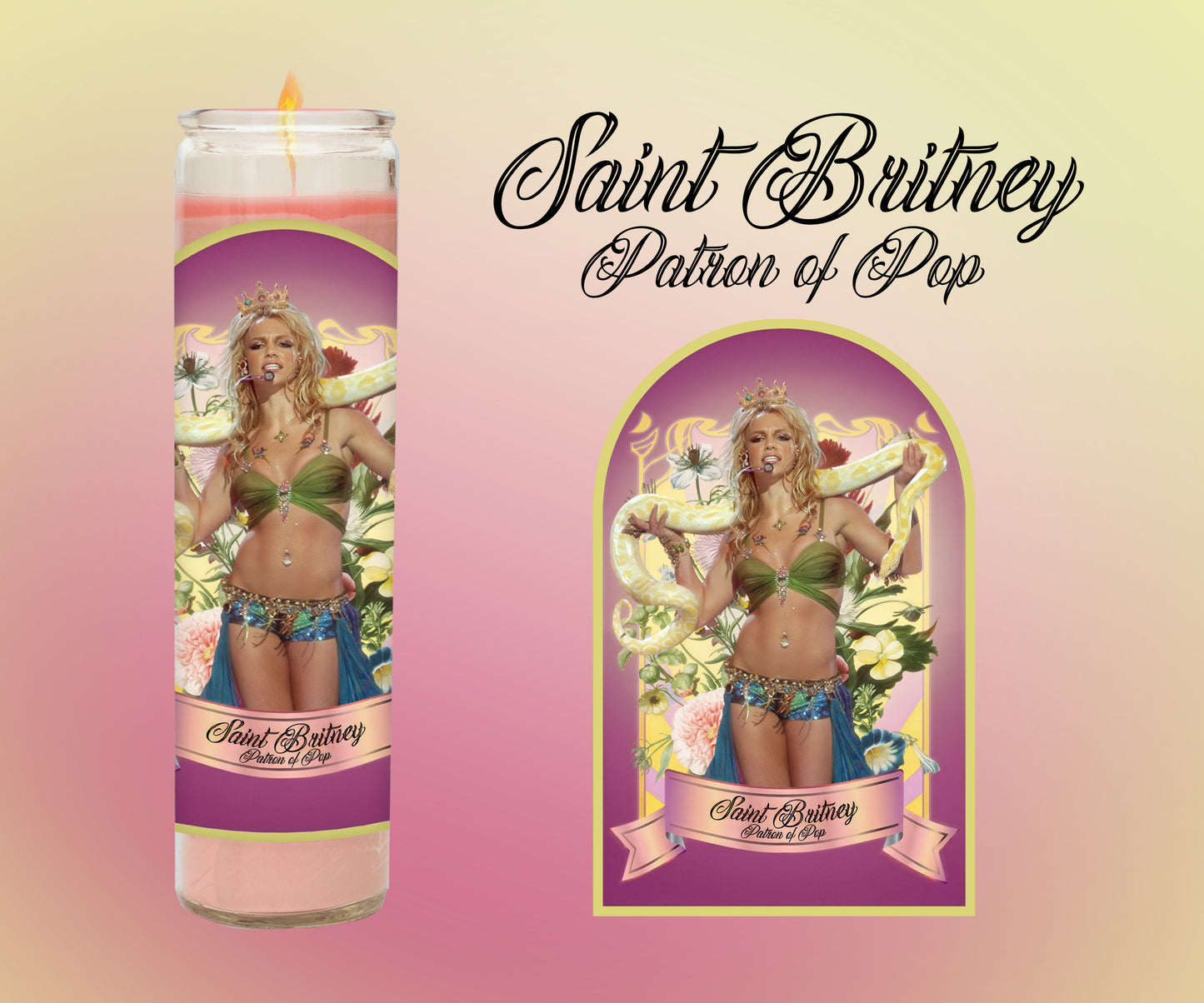Britney Spears Prayer Candle